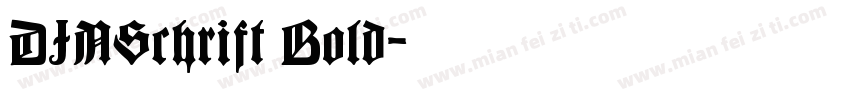 DINSchrift Bold字体转换